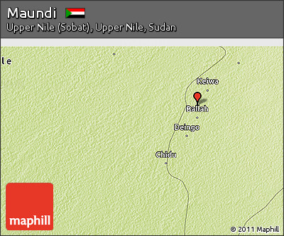 Physical 3D Map of Maundi