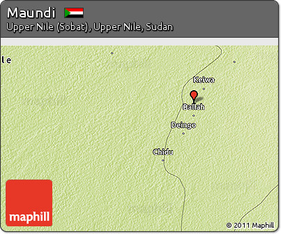 Physical 3D Map of Maundi