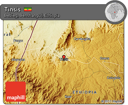 Physical 3D Map of Tinsis