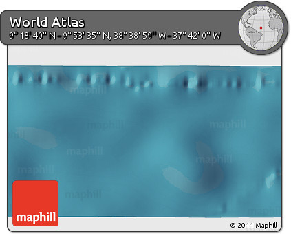 Satellite 3D Map of the Area around 9° 36' 8" N, 38° 10' 29" W