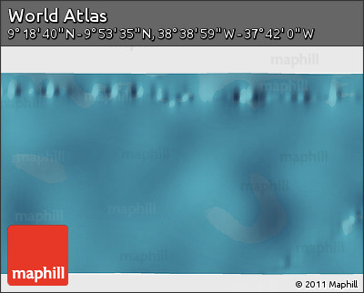 Satellite 3D Map of the Area around 9° 36' 8" N, 38° 10' 29" W