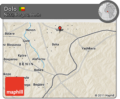 Shaded Relief 3D Map of Dolo