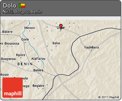 Shaded Relief 3D Map of Dolo