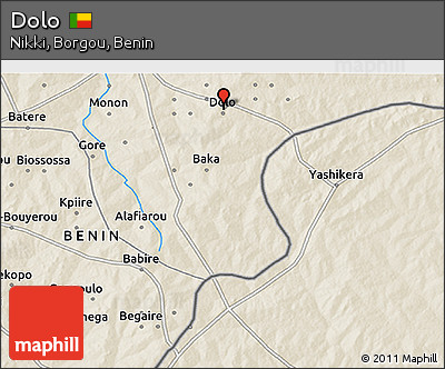 Shaded Relief 3D Map of Dolo