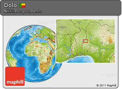 Physical Location Map of Dolo
