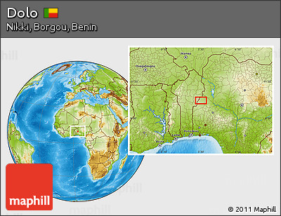 Physical Location Map of Dolo
