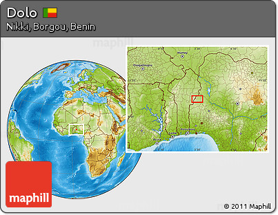 Physical Location Map of Dolo