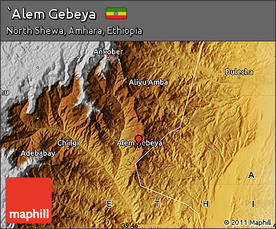 Physical Map of `Alem Gebeya