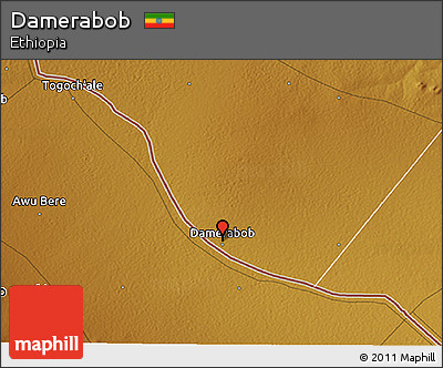 Physical 3D Map of Damerabob