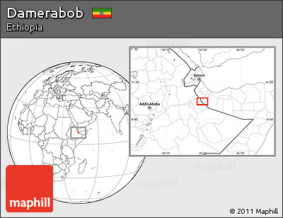 Blank Location Map of Damerabob
