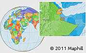 Political Location Map of Darka