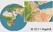 Satellite Location Map of Darka