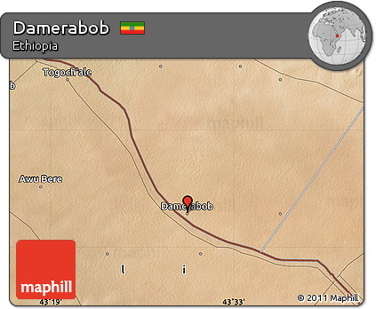Satellite Map of Damerabob
