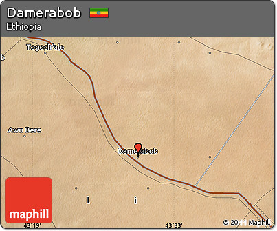 Satellite Map of Damerabob