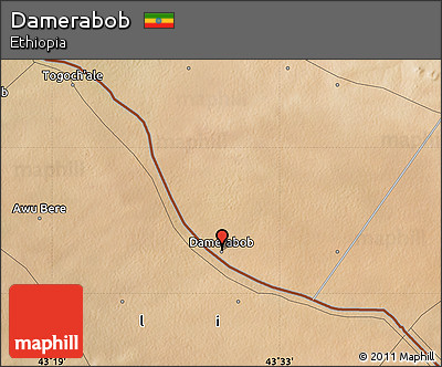 Satellite Map of Damerabob