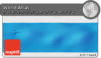 Physical Panoramic Map of the Area around 9° 36' 8" N, 44° 58' 30" W