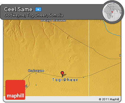 Physical 3D Map of Ceel Same
