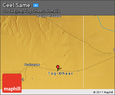 Physical 3D Map of Ceel Same