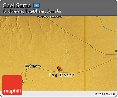 Physical 3D Map of Ceel Same