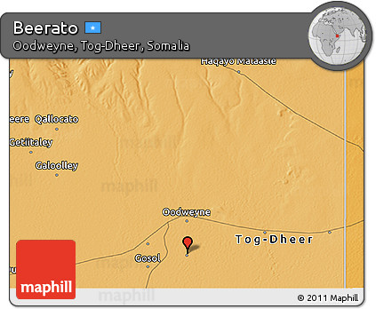 Political 3D Map of Beerato