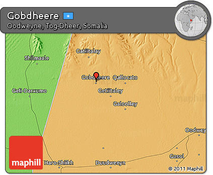 Political 3D Map of Gobdheere