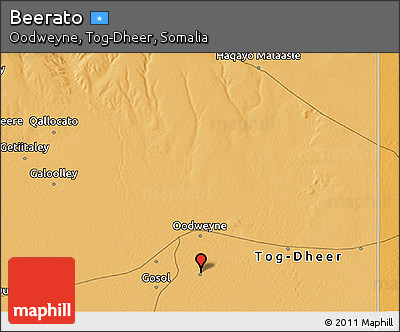 Political 3D Map of Beerato