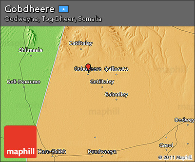 Political 3D Map of Gobdheere
