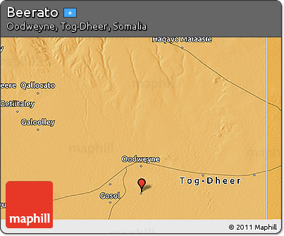 Political 3D Map of Beerato