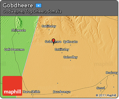 Political 3D Map of Gobdheere