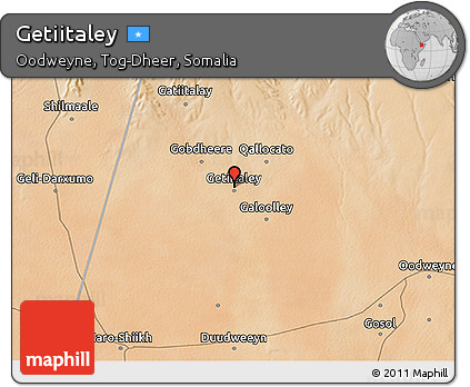 Satellite 3D Map of Getiitaley