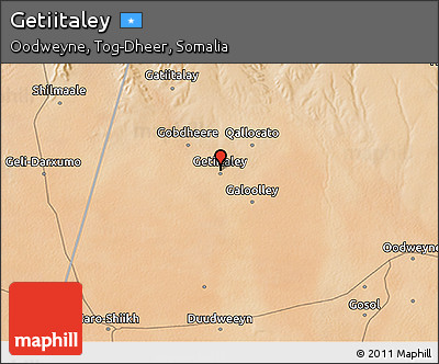 Satellite 3D Map of Getiitaley