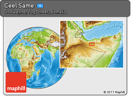 Physical Location Map of Ceel Same