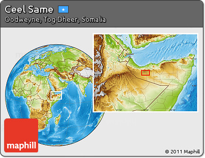 Physical Location Map of Ceel Same