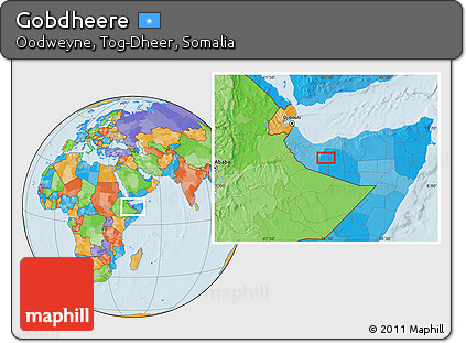 Political Location Map of Gobdheere