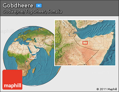 Satellite Location Map of Gobdheere