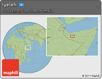 Savanna Style Location Map of Iyeleh