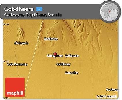 Physical Map of Gobdheere