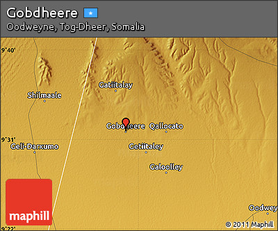 Physical Map of Gobdheere