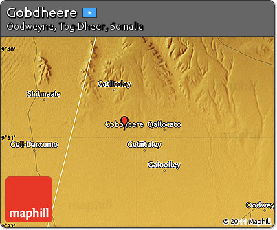 Physical Map of Gobdheere