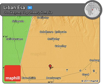 Political Map of Liban Esa