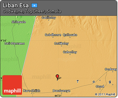 Political Map of Liban Esa