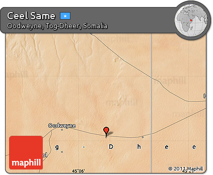 Satellite Map of Ceel Same