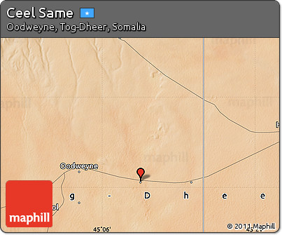 Satellite Map of Ceel Same