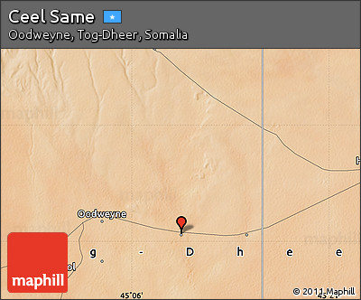 Satellite Map of Ceel Same