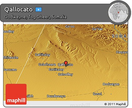 Physical Panoramic Map of Qallocato