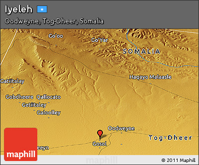 Physical Panoramic Map of Iyeleh