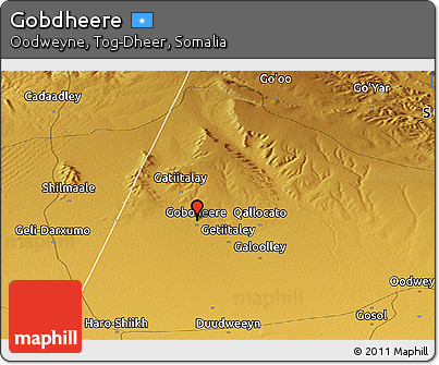 Physical Panoramic Map of Gobdheere