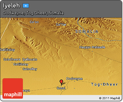 Physical Panoramic Map of Iyeleh
