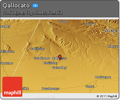 Physical Panoramic Map of Qallocato