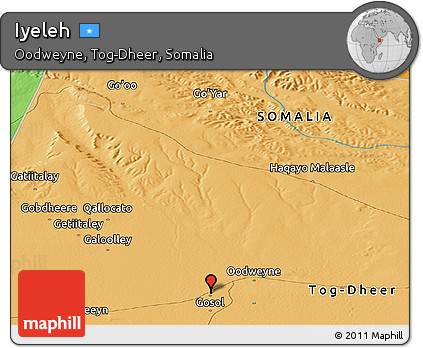 Political Panoramic Map of Iyeleh